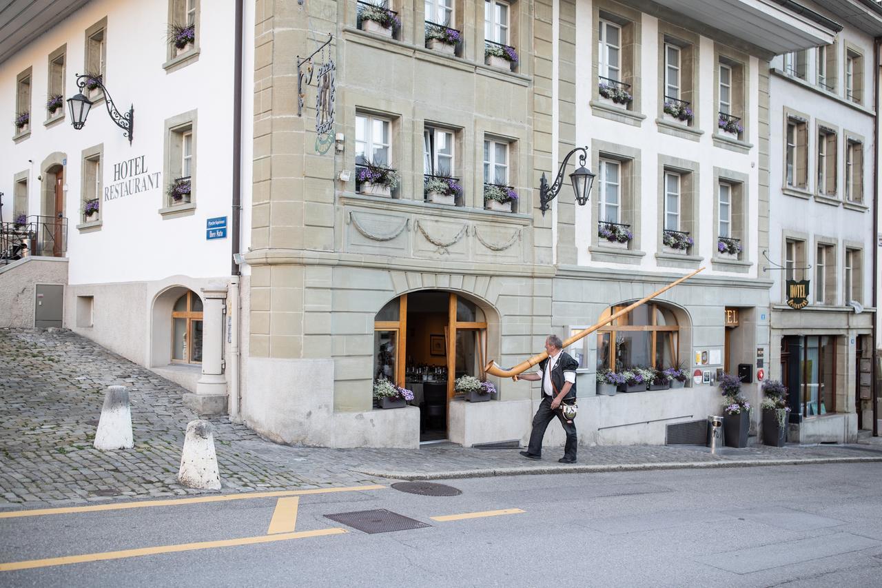 Hotel Restaurant Au Sauvage Fribourg Extérieur photo